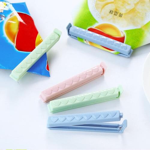 10 pcs Pink Portable Kitchen Storage Food Snack Preservation Seal Sealing Bag Clips Plastic Tool Kitchen Accessories