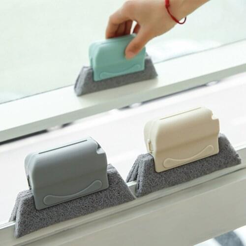 3pcs Window Groove Cleaning Window Slot Cleaner Window Cleaning Brush Household Gaps Clean Tools with Replacements for Housewife