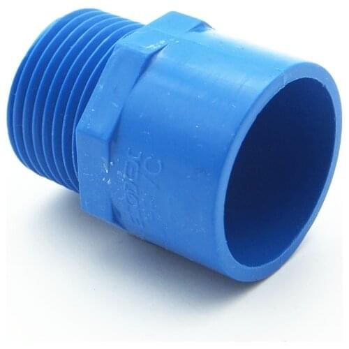 32mm ID x 1" BSP Male Thread PVC Tube Joint Pipe Fitting Adapter Water Connector For Garden Irrigation System
