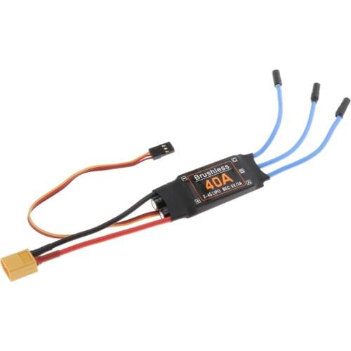 40A Brushless ESC Motor XT60 Plug Durable RC Airplanes Toys Accessories