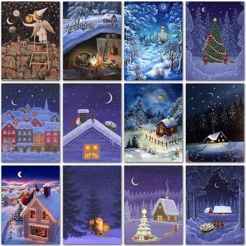 5D DIY Diamond Painting landscape scenery Snow scene art Full Square&Round Diamond embroidery Cross stitch Diamond mosaic paint