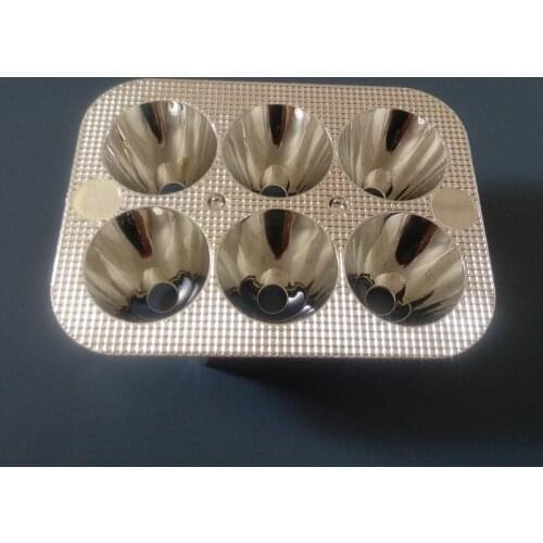 #COLP-90 High quality Led Reflector Cup, Headlight Reflective Cup, Size: 90X66mm, Degree: 15, Surface: Plating, PC Materials