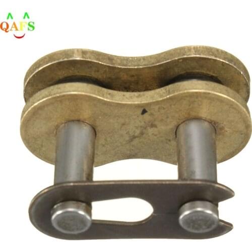 For ATV Motorbike Dirt Bike 530H Heavy Duty Chain Gold Connecting Master Links with O-Ring Motor Chain Connector Joint Clip Lock