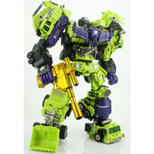 New Transformation Generation Toy GT-99DX Gravity Builder Chrome Version Devastator 6in1 Sets Gift Box Action Figure Robot Toys