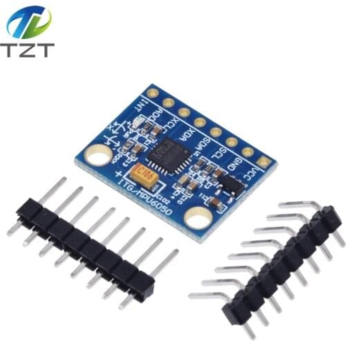 IIC I2C GY-521 MPU-6050 MPU6050 3 Axis Analog Gyroscope Sensors + 3 Axis Accelerometer Module For Arduino With Pins 3-5V DC