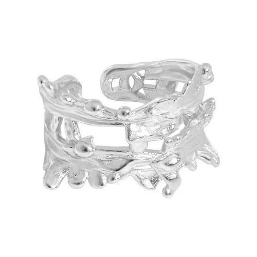 Miuoxion Retro Irregular Hollow Ring Personality Fashion Punk Party Jewelry For Women Feature Namour Charm Gift All Seasons