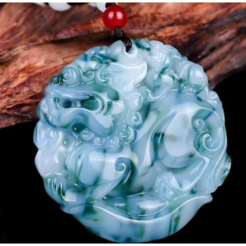 Kylin jade pendant for women and men to transport money to ward off evil spirits pendant necklace