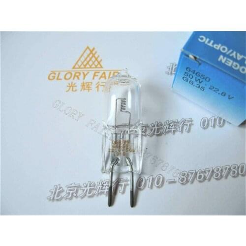 64650 22.8V50W G6.35 halogen lamp,Dr.Mach Hanaulux 2000 surgical lights shadowless lighting,22.8V 50W bulb