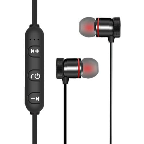 Magnetic Wireless Bluetooth 5.0 Earphones Neckband Stereo Sports Headset Handsfree Earbuds Headphones With Mic For All Phones