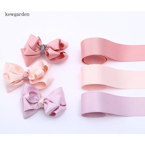 Kewgarden 38mm 1.5" Matte Cotton Satin Ribbon Handmade Tape DIY Bow Accessories Ribbons Riband 8 m/lot