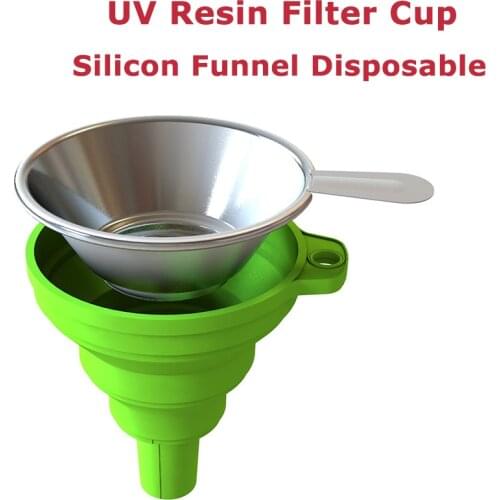 Metal UV Resin Filter Cup+Silicon Funnel Disposable 3D Printer Accessories for Anycubic Photon SLA DLP High Quality