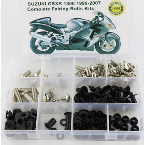 Fit For Suzuki GSX1300R 1999 2000 2001 2002 2003 2004 2005 2006 2007 Motorcycle Complete Full Fairing Bolts Kit Clips Screws