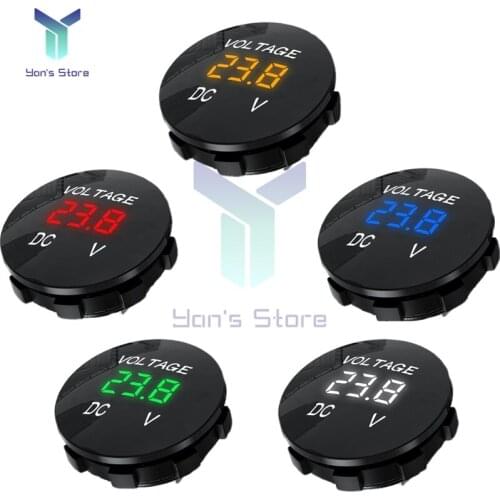 DC 12V 5V-48V LED Digital Voltmeter Ammeter 3 Way Car Motocycle Voltage Current Meter Volt Detector Tester Newest Monitor Panel