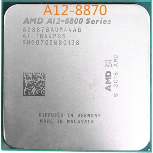 AMD A12-8800 Series PRO A12-8870 A12 8870 3,1 GHz Quad-Core CPU procesador AD887BAUM44AB hembra AM4 work same A12 9800 a12-9800