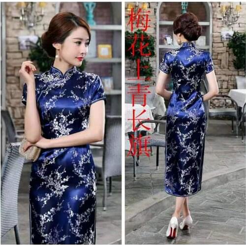 Plus Size S-6XL Traditional Chinese Cheongsam Dragon Phoenix Long Qipao Dresses Sexy Split Tang Costume Lady Banquet Asian Dress