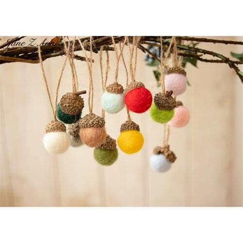 Christmas felt nut ball doll decoration baby 100 days photography baby photo newborn photography props