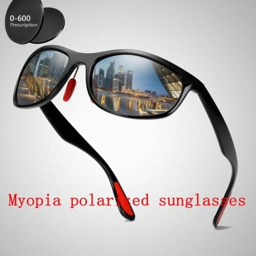 1.61 Custom Made Myopia Minus Prescription Polarized Lens Summer Style New Outdoor Sports Colorful Polarized Sunglasses FML