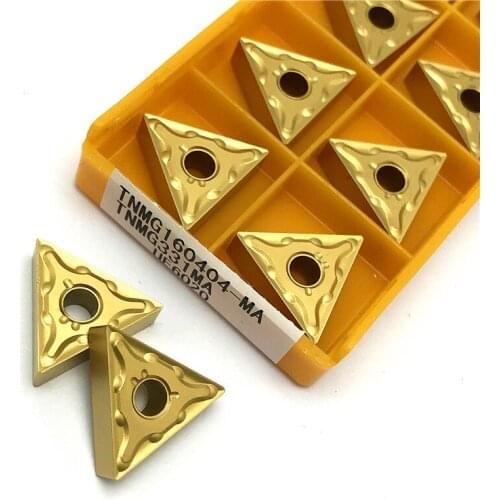 TNMG160404 MA UE6020 High quality External turning tool cutting tool stainless steel parts CNC TNMG 160404 turning insert