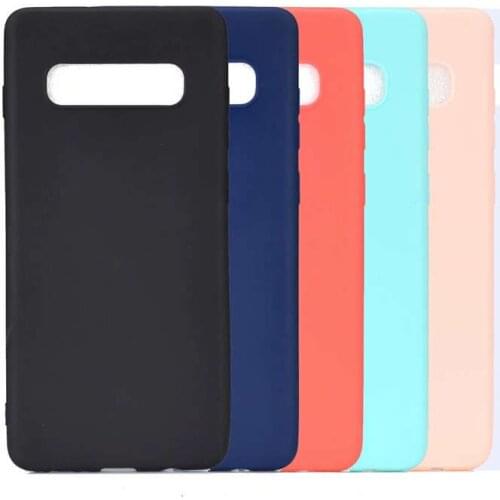 Ultra Slim Solid Color Matte Cases For Samsung Galaxy S10 Lite soft silicone case For Samsung S10 plus Coque For Samsung S10