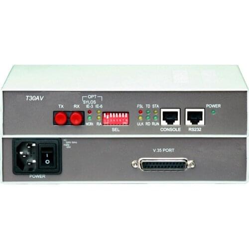 FTTH V.35 fiber optical modem MST30AV single mode dual fiber 1310nm AC power supply modem fibra optica
