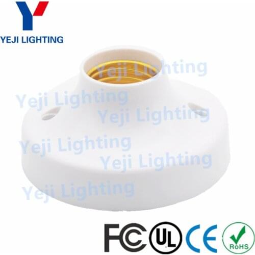 High quality and brand new plastic shell screw outdoor lamp holder for e27 light bulbs light socket fittings