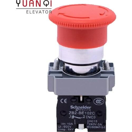 XB2-BS542C Elevator Emergency Stop Switch Lift Spare Parts Emergency Stop Button