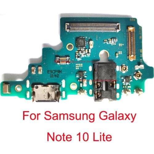 5PCS USB Charger Charging Dock Port Connector Board Dock Flex Cable For Samsung Galaxy Note 10 Lite Note10 Lite Repair Parts