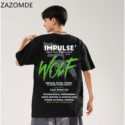 ZAZOMDE Oversized T-shirt Men Tshirt 5XL Harajuku Short Sleeved Hip-hop Graphic T Shirts Tops Man Black Top Punk Gothic Clothes