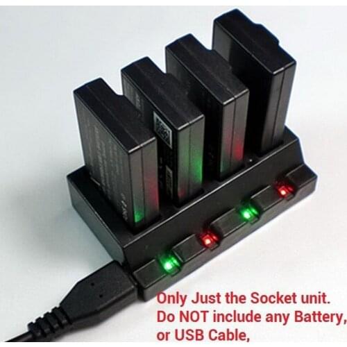 1pcs USB 4 Port 3.7V Battery Adapter Charger for Parrot Mini Drones Rolling Spider Wholesale Drop freeship