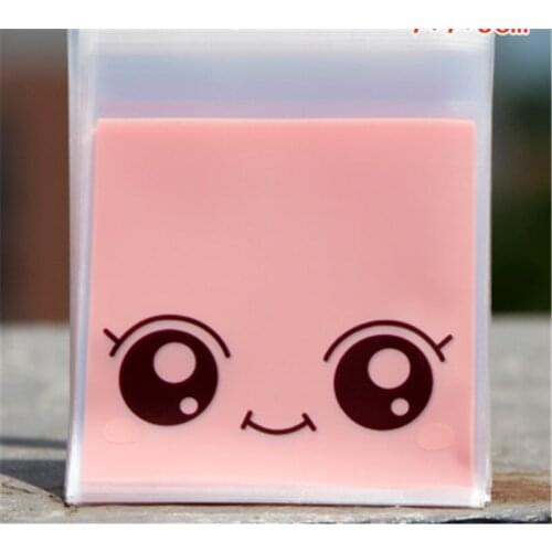 Hot Sale 10pcs Various Styles Cute Pattern 7x7cm Christmas Candy Bag Plastic Candy Cookies Pouch Gift Bag Self Adhesive OPP Bags