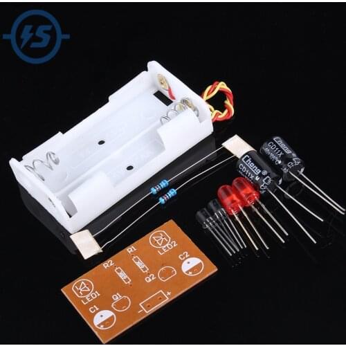 5pcs/lot DIY Kit Flash Circuit Multivibrator Circuit Suite Electronic Production Teaching Training Parts