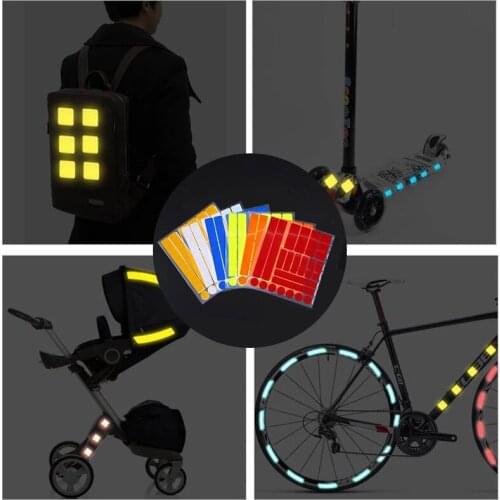 Car Accessories Reflective Tape Reflector Reflectante Moto Reflective Sticker For Bicycle Frame Stickers Auto Decorative Tape