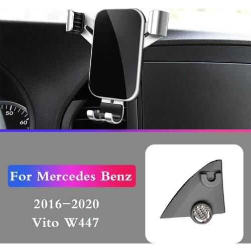 Car Mobile Phone Holder Mounts Stand GPS Navigation Bracket For Mercedes Benz W447 VITO 2016 2017 2018 Car Accessories