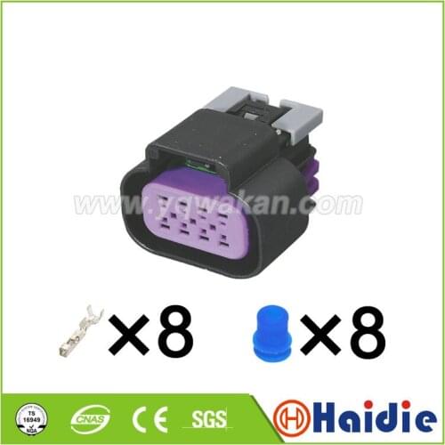 Free shipping 2sets 8pin 1.5 series delphi auto plastic housing plug electric wiring harness cable connector 15326835
