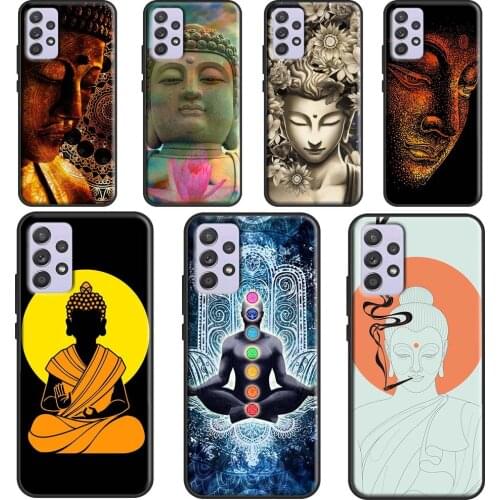Mandala Buddha Phone Case For Samsung Galaxy A52 A32 A42 A72 A12 A21S A20e A40 A50 A70 A31 A51 A71 A02S