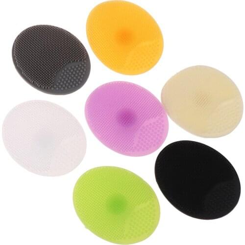Baby Bath Brushes Wash Pad Face Exfoliating FDA Blackhead Facial Clean Silicone Shampoo Brush Shower Bath Facial Cleanser