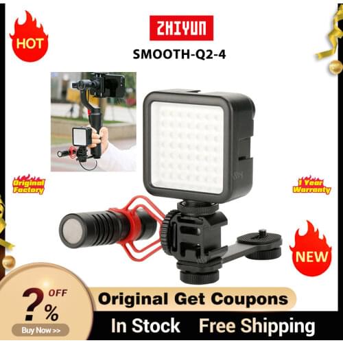 For Zhiyun Smooth-Q2 4 Accessories Hot Shoe Mount Microphone Adapter Light Bracket Tripod for DJI Osmo Mobile 3 2 Osmo Pocket