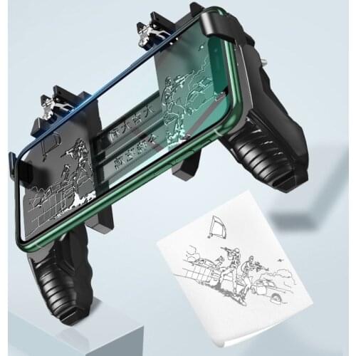 PUBG Mobile 4.7-6.5 inch Joystick Controller Turnover Button Gamepad for PUBG iOS Android Operating Gamepad With Cooling Fan