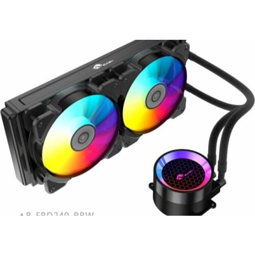 Bykski CPU AIO Cooler, Universal Computer Water Cooling Kit, Pump+Radiator+Fan+CPU Block All In One, 240mm,12CM Fan ARGB