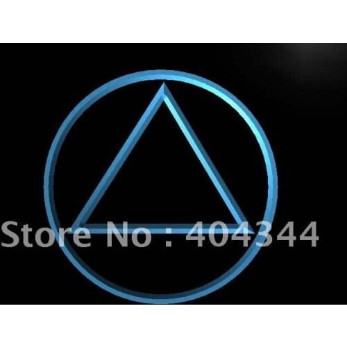 LE213- Alcoholics Anonymous AA LED Neon Light Sign home decor crafts