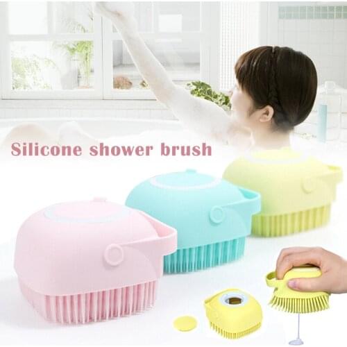 2021 Hot Silicone Shower Brush Massage Care Rubbing Cleaning Tools for Showering and Kitchen SSwell