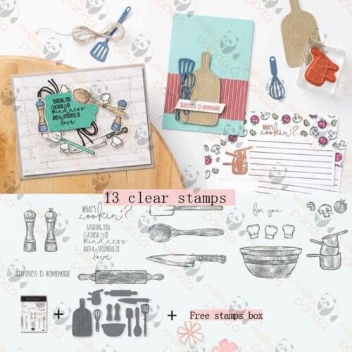 COOK Metal Cutting Dies and Stamps Stencils DIY Scrapbook Embossing Craft Album Paper Cards Die Cut