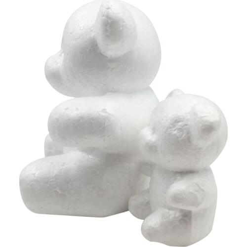 15*10cm Bear Model Handmade Material Diy Bear Christmas Party Decoration Supplies Gifts Modelling Polystyrene Styrofoam Foam