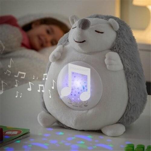 Cartoon Plush Starry Night Dream Projection Lamp Children Baby Night Sleep Light Battery Projection Lamp baby soothing dolls sle