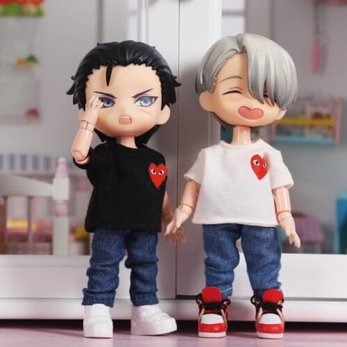 Ob11 baby clothes jeans trousers trousers beautiful knot pig GSC clay hand do PICCODO doll clothes pants doll accessories