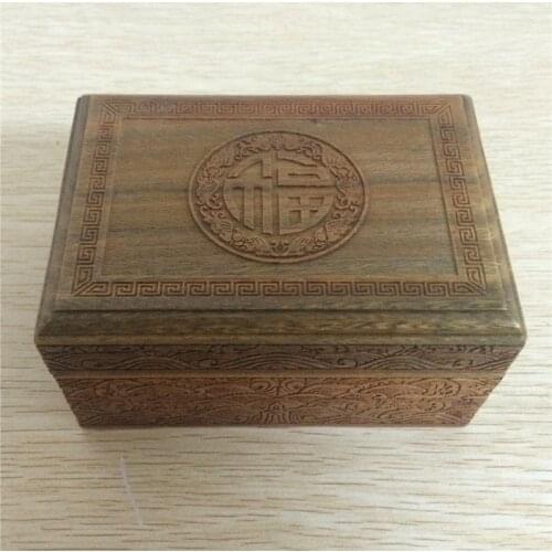 Redwood crafts authentic green ebony wood quality rectangular storage box jewelry box gift box g Collection