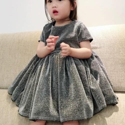 Baby Girl mesh princess Dress summer vintage kids birthday party wedding Newborn ball gown dres