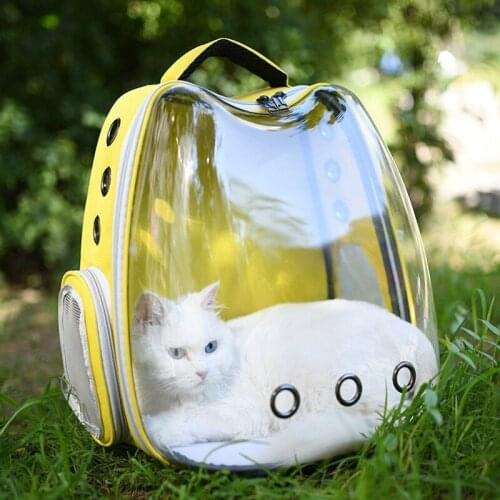 Breathable Pet Cat Carrier Bag Transparent Space Pets Backpack Capsule Bag for Cats Puppy Astronaut Travel Carry Handbag Outdoor