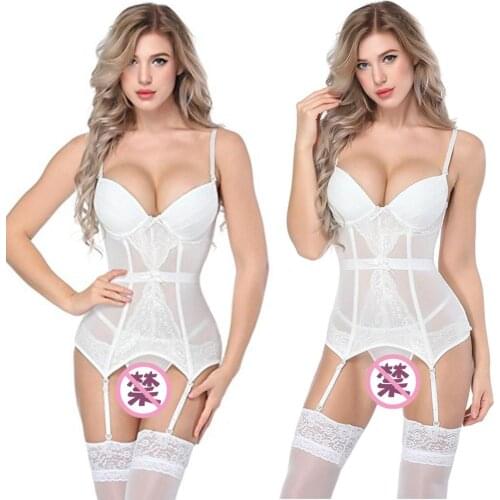 XL Sexy Body Shaper Bodysuit Underwear Lace Taste Bodycon Shaping Clothes Vest Fun Suit