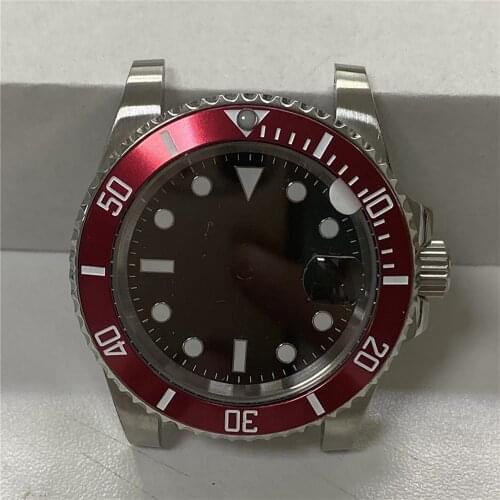 40MM Watch Bezel Watch Case Set for ETA 2836 2834 Watch Movement for Miyota 8215 8205 8200 for Mingzhu 2813 3804 Accessories